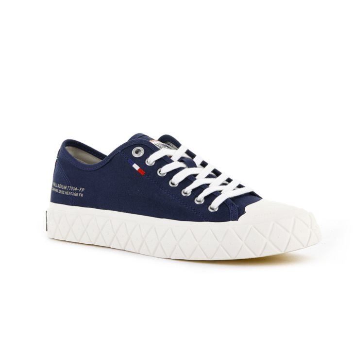 Palladium Palla Ace Canvas Low Tops Men's Sneakers Navy | UK H209-OLZ